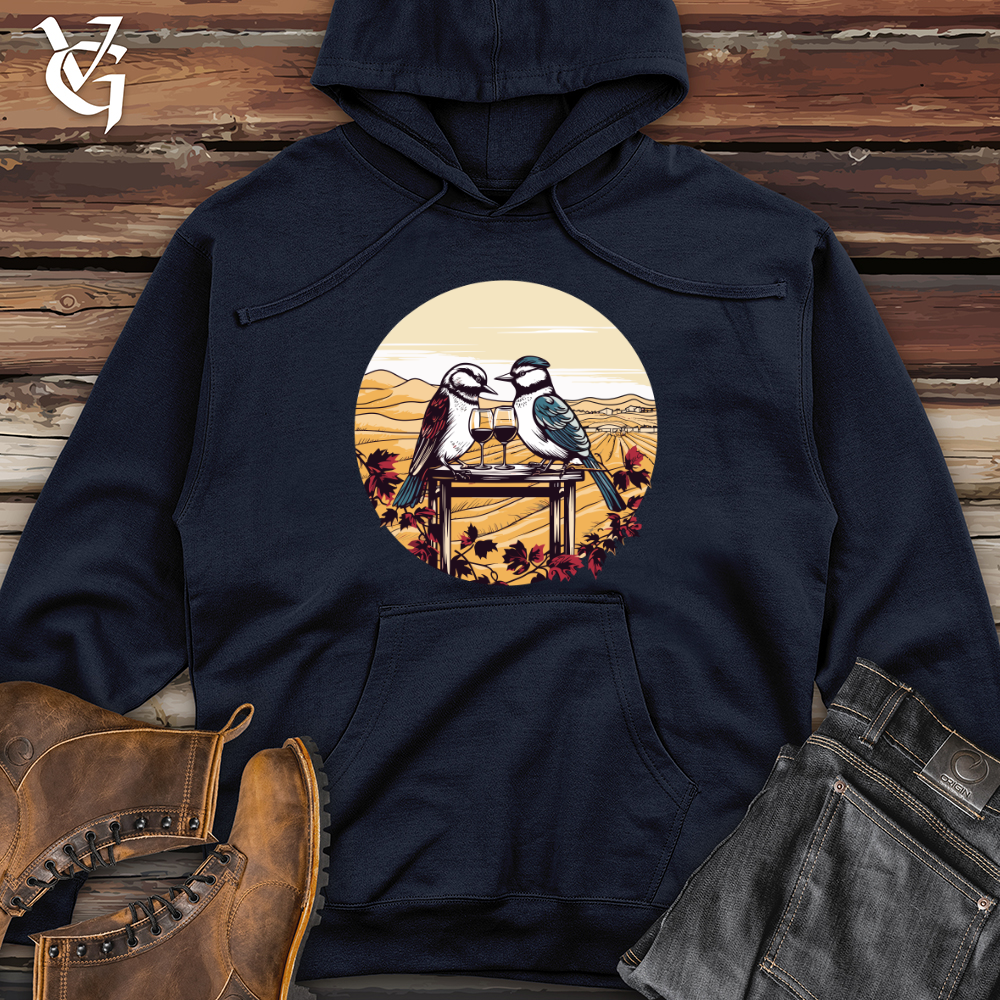 Birds Vineyard Toast Midweight Hooded Sweatshirt