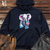 Retro Cosmic Ice Cream Elephant Midweight Hooded Sweatshirt