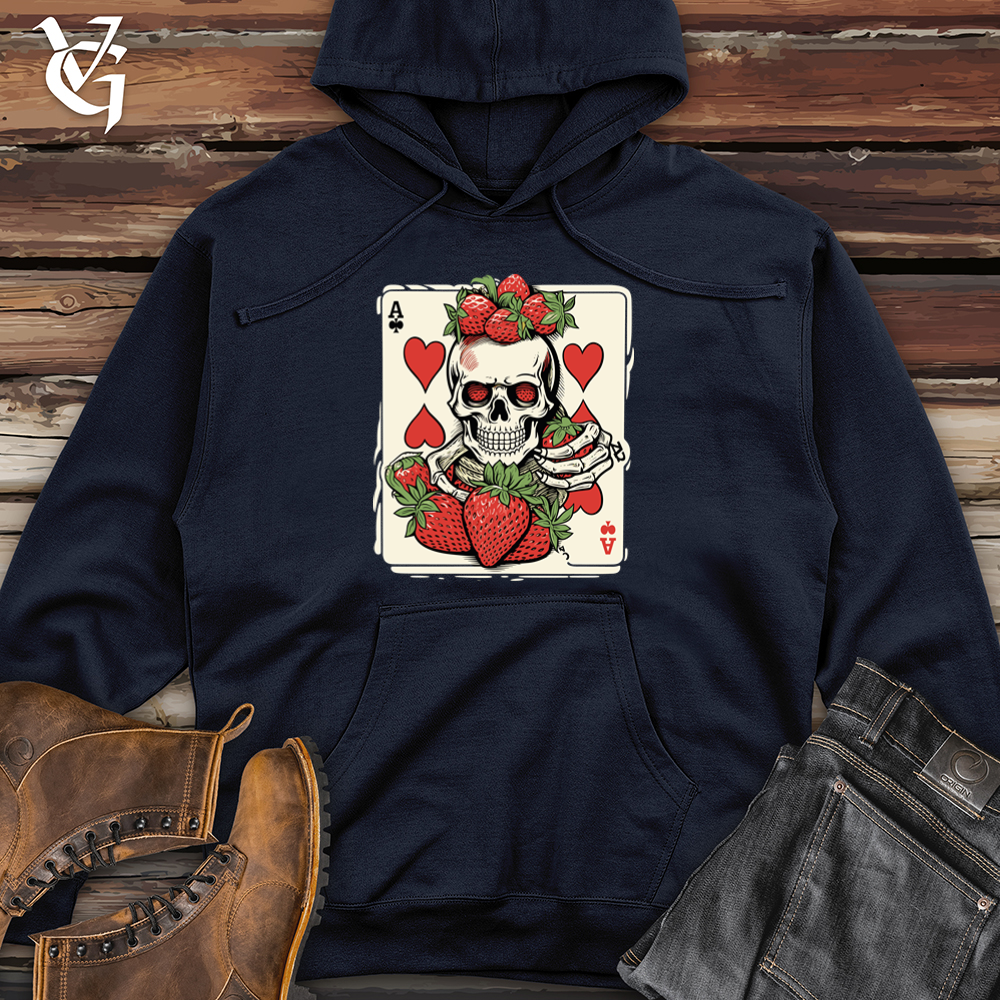 Spirited Strawberry Gamble Midweight Hooded Sweatshirt