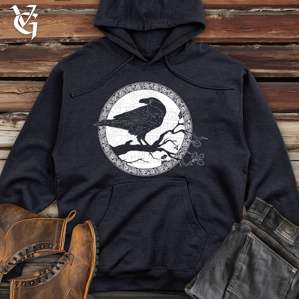 White Raven Winter Midweight Hooded Sweatshirt