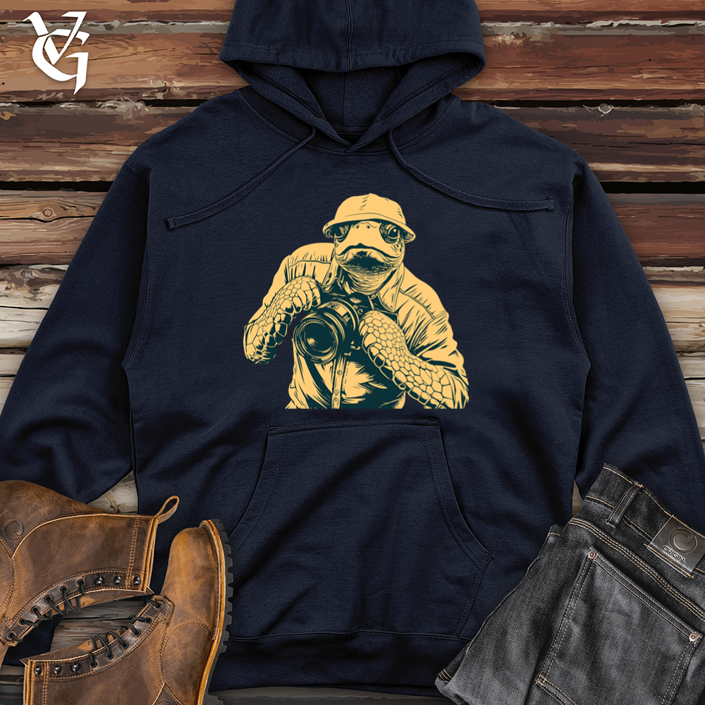 Turtle Moment Capture Clicks Midweight Hooded Sweatshirt