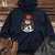 Retro Snowman Surprise Midweight Hooded Sweatshirt