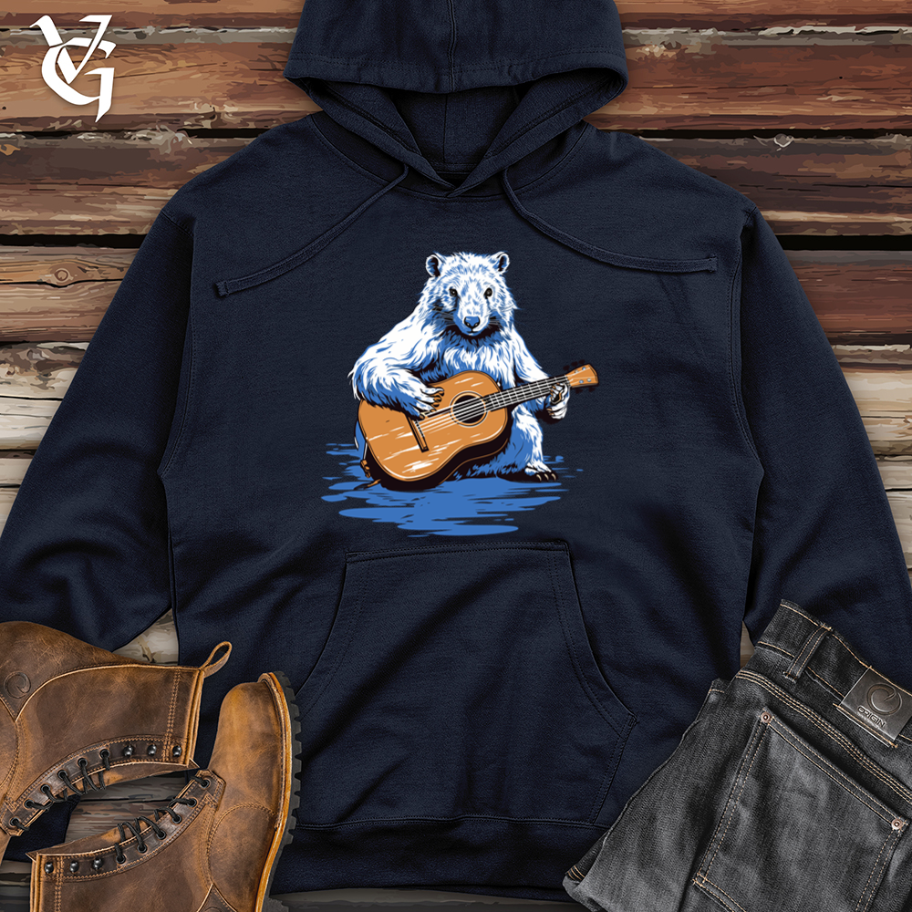 Beaver Timber Melody Guitar Strum Midweight Hooded Sweatshirt