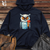 Vintage Popsicle Owl Midweight Hooded Sweatshirt