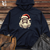 Retro Santa Sasquatch Midweight Hooded Sweatshirt