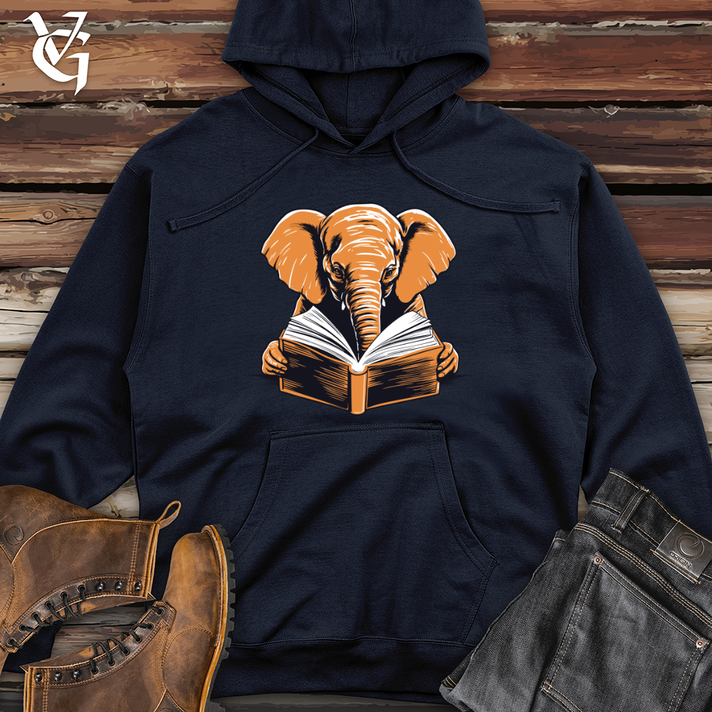 Bookish Pachyderm Midweight Hooded Sweatshirt