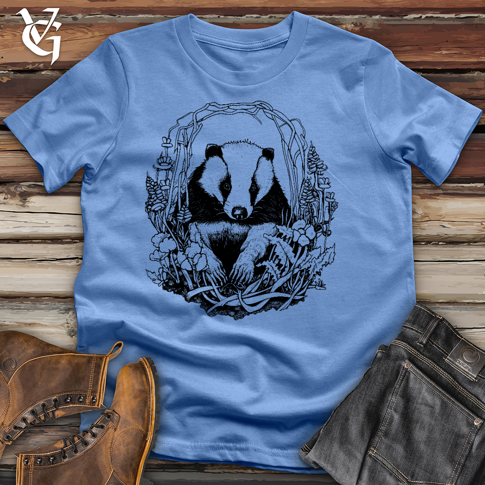 Honey Badger Wreath Cotton Tee