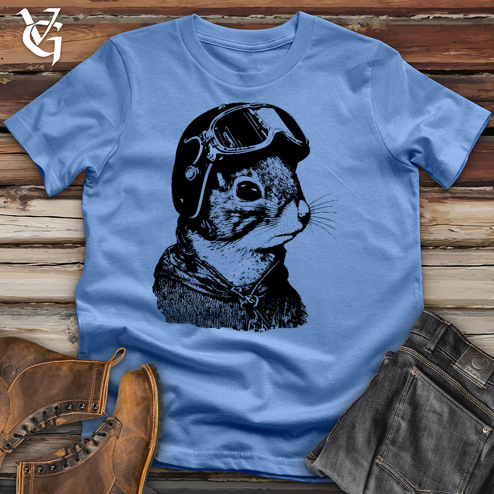 Squirrel Fighter Pilot Cotton Tee