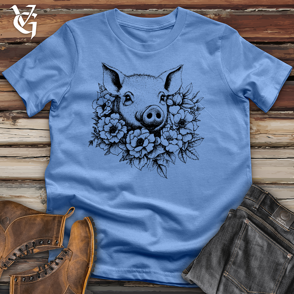 Floral Pig Cotton Tee