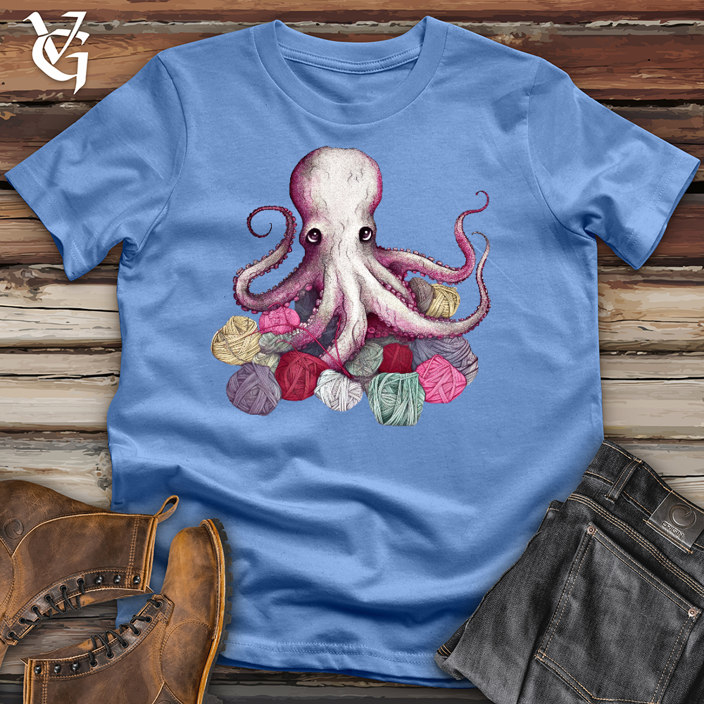 Knitting Octopus Cotton Tee
