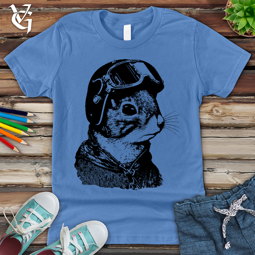 Squirrel Fighter Pilot Youth Tee