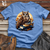 Owl Reading Books Cotton Tee