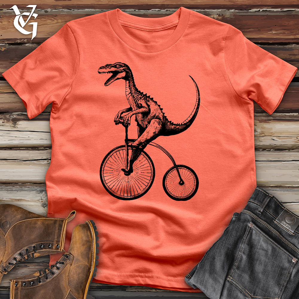 Dinosaur Cyclist Cotton Tee