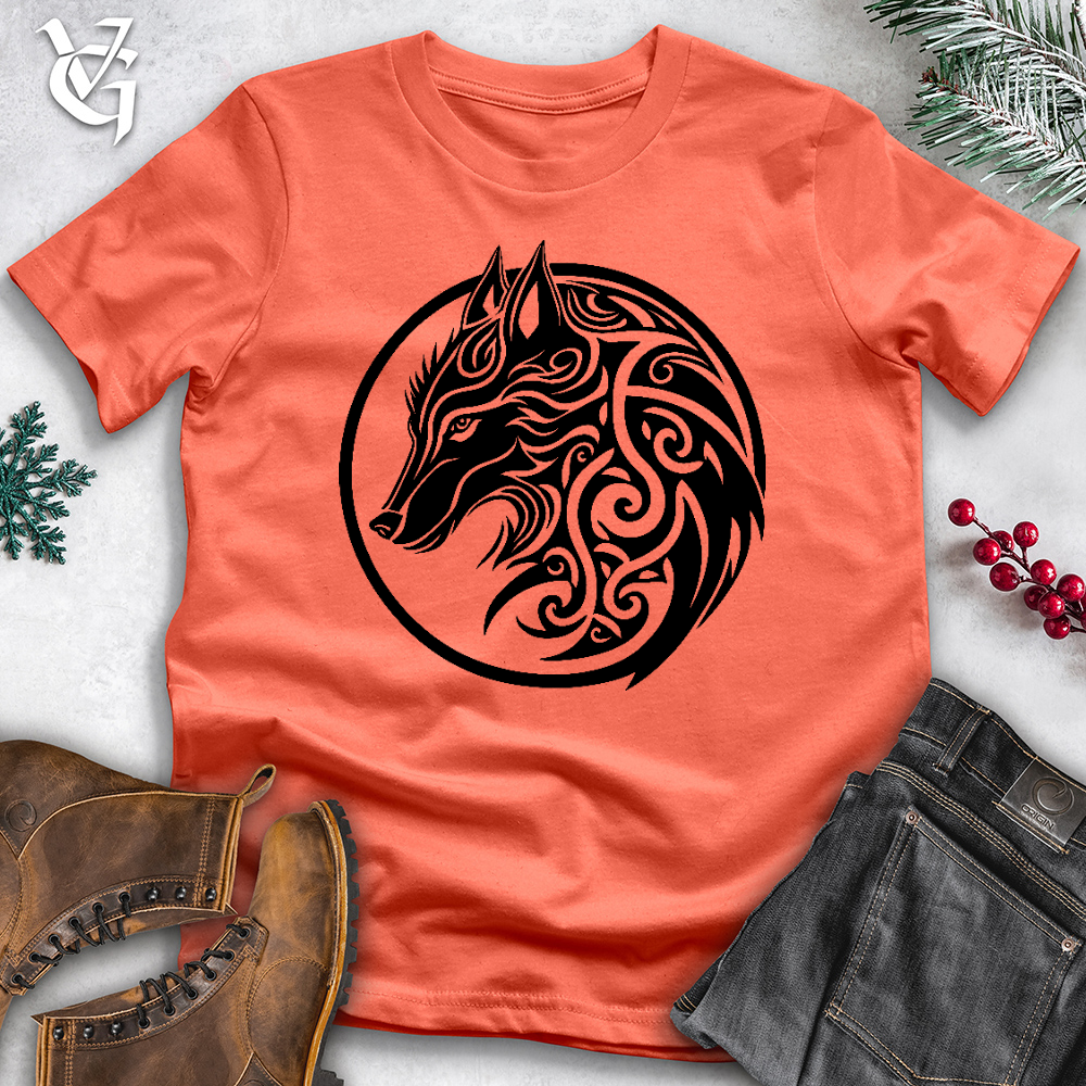 Celtic Wolf Art Cotton Tee