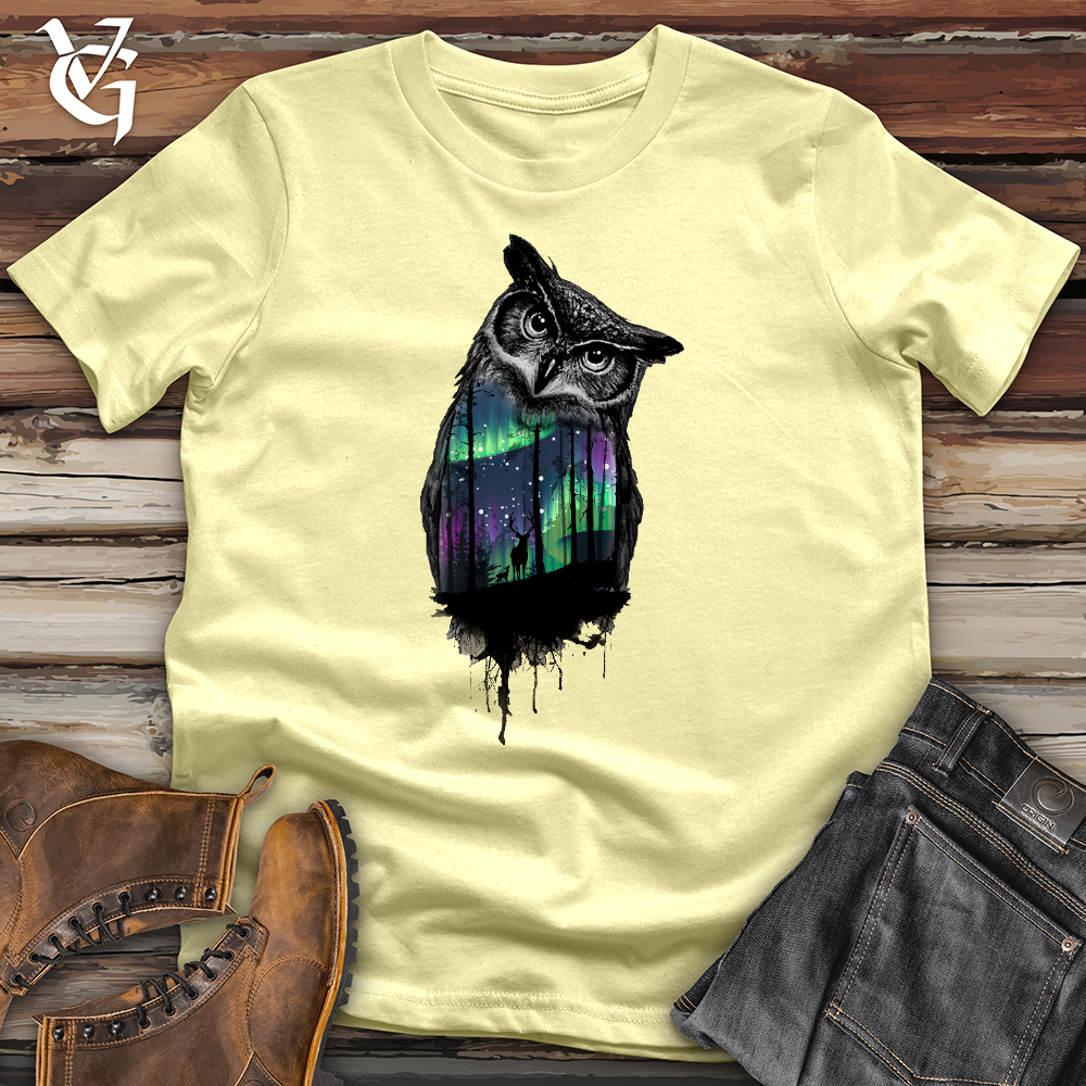 Northern Lights Owl Softstyle Tee