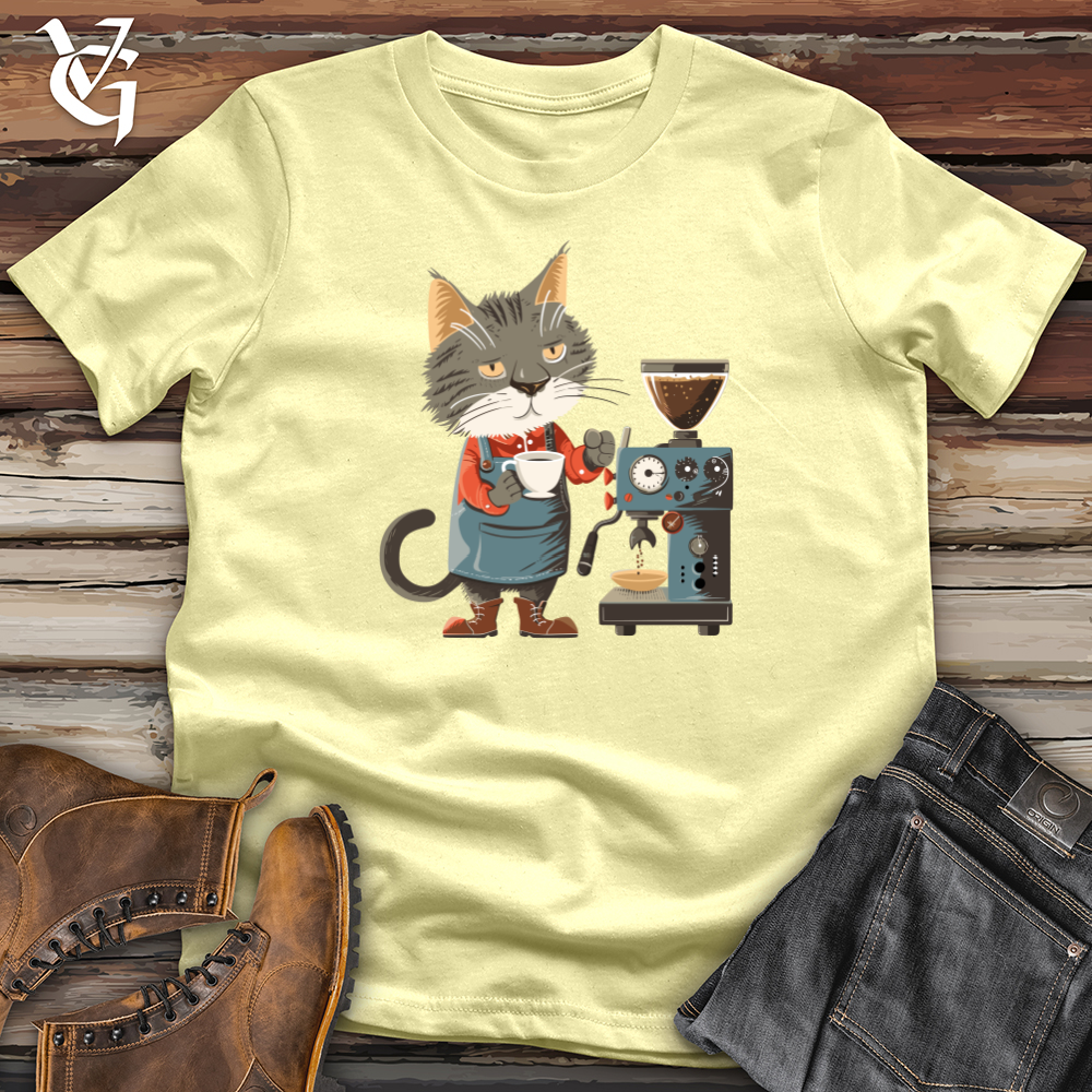 Cat Barista Brew Softstyle Tee