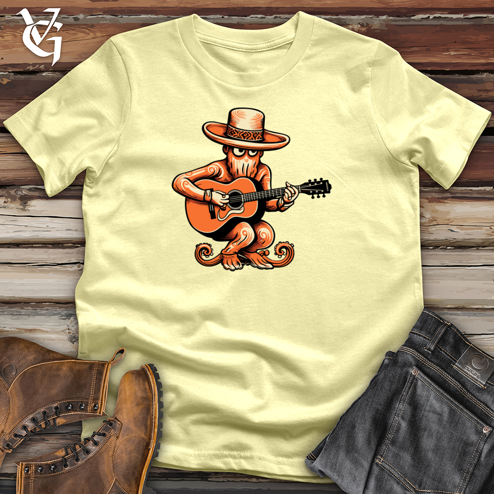 Retro Guitar Strumming Octopus Softstyle Tee