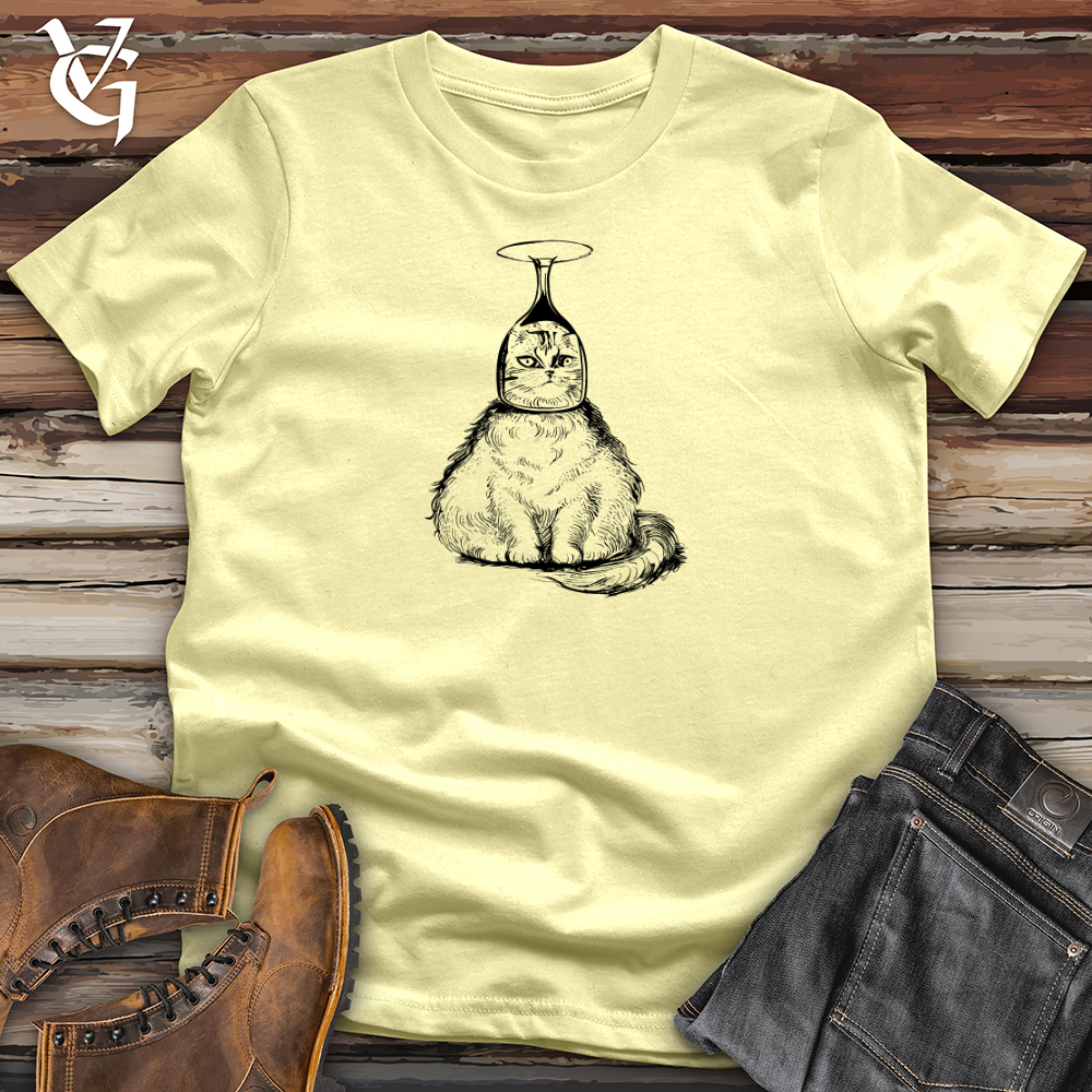 Cat Wine Head Softstyle Tee