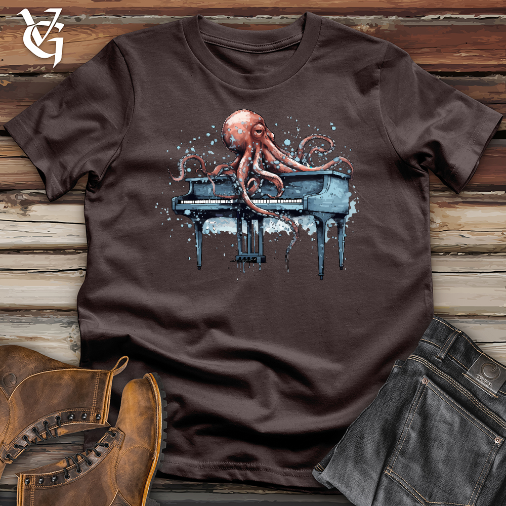 Octopus Pianist Softstyle Tee