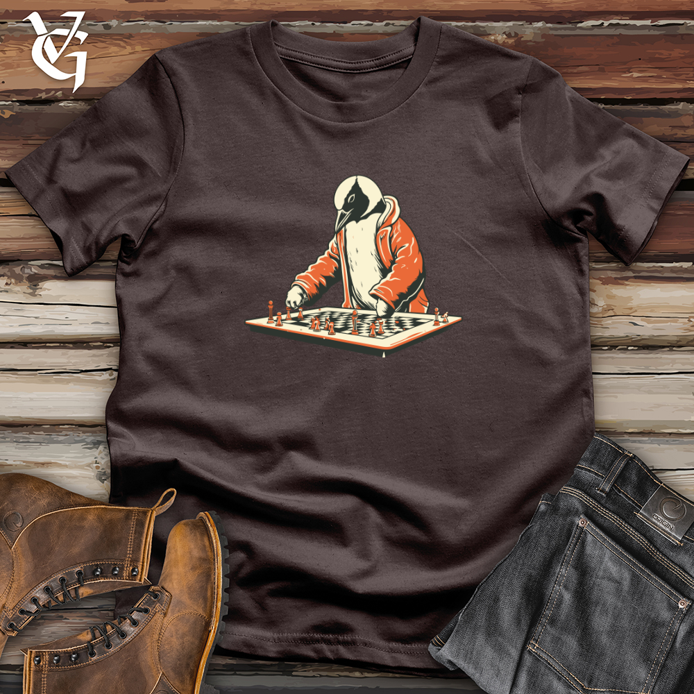 Vintage Game Night Penguin Softstyle Tee