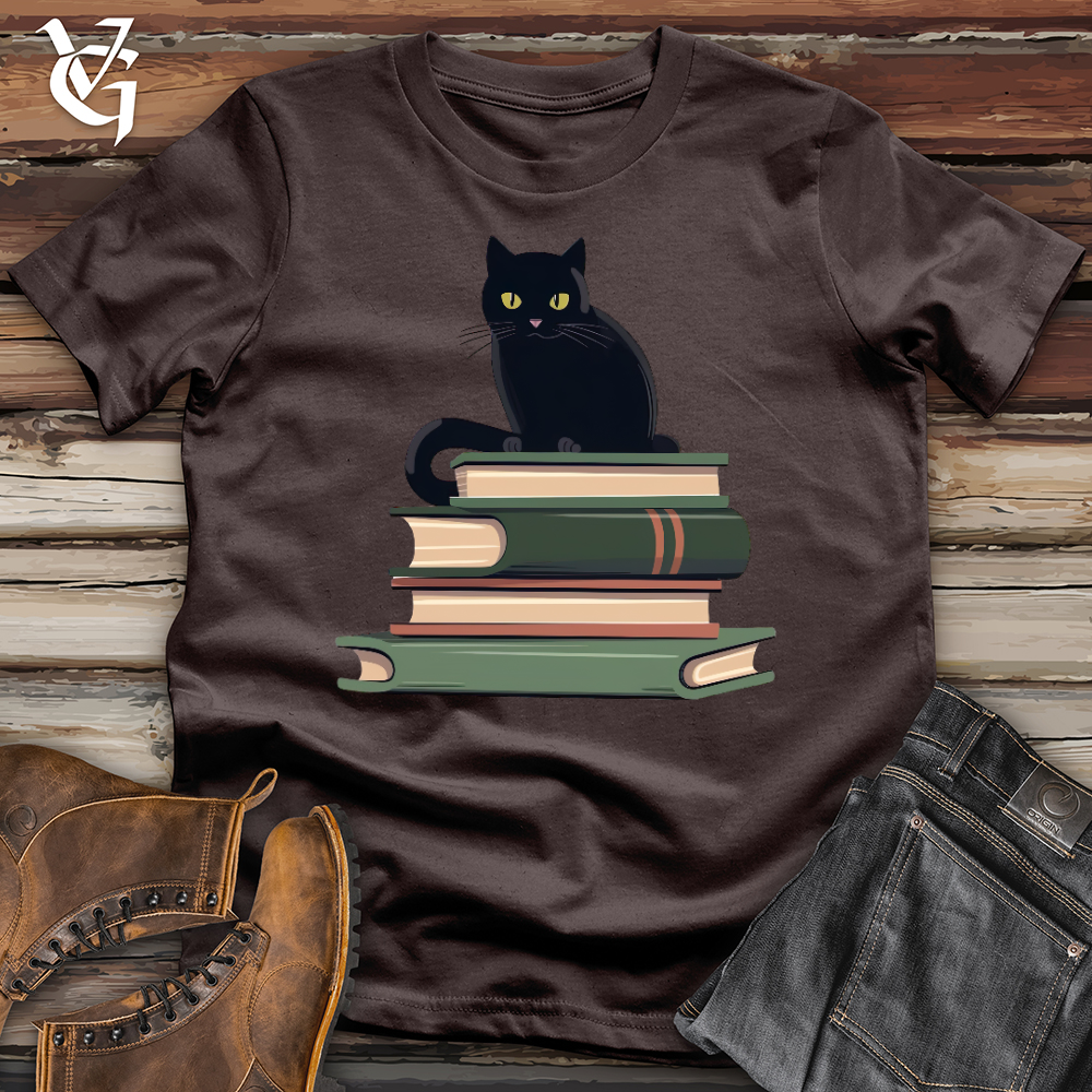 Cat Book Lover Softstyle Tee
