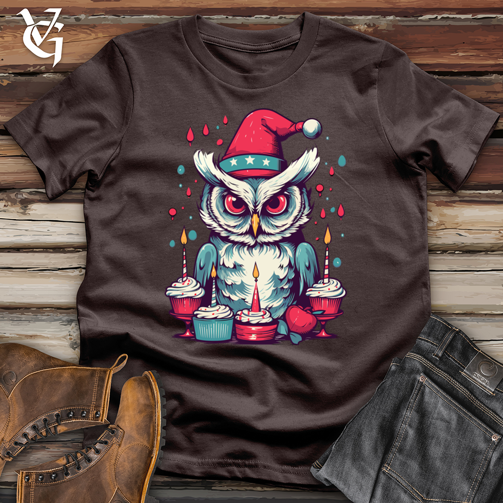 Vintage Party Owl Celebration Softstyle Tee