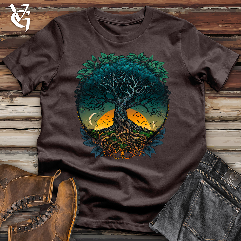 Sunset Yggdrasil Tree Softstyle Tee