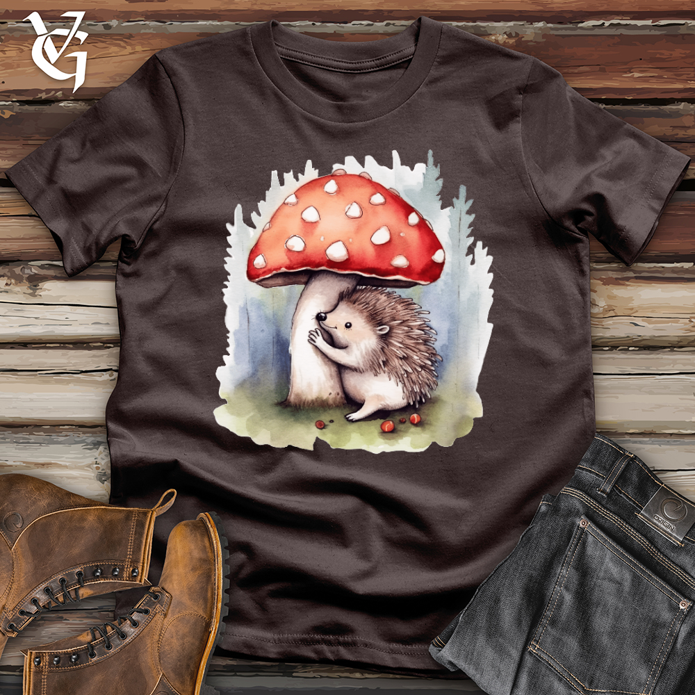 Porcupine Hugging Mushroom Softstyle Tee