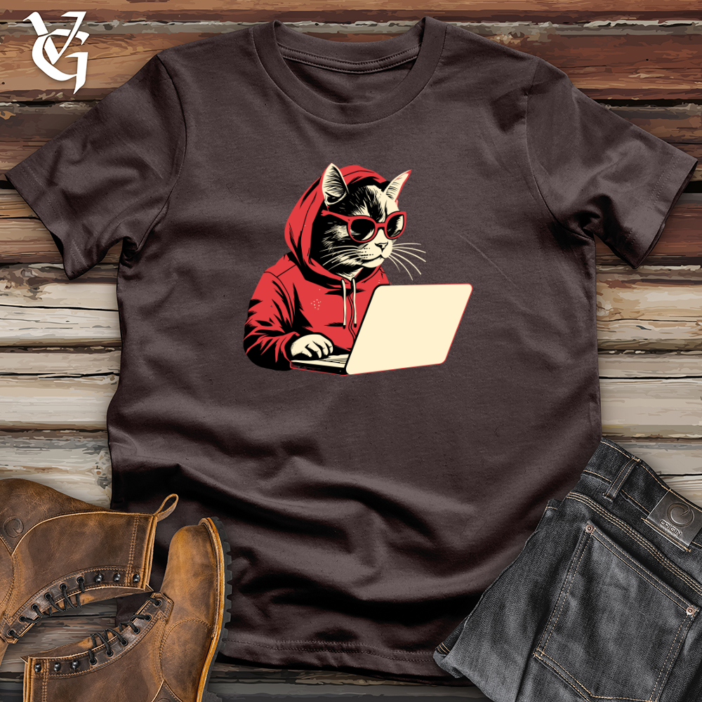 Retro Techy Cat Softstyle Tee