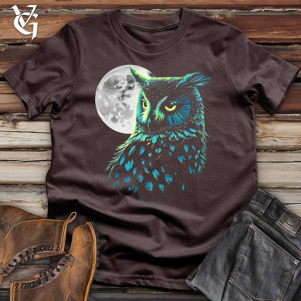 Cosmic Moon Owl Softstyle Tee