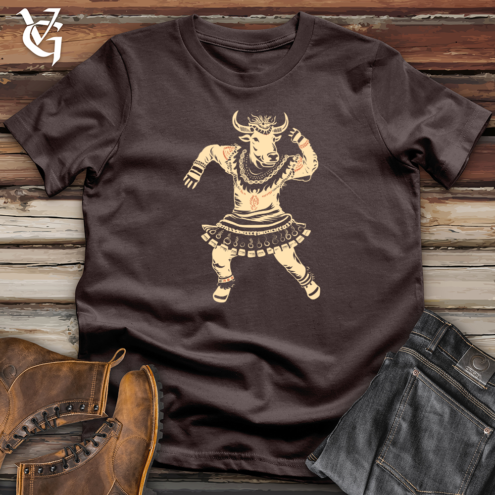 Cow Tribal Dance Softstyle Tee