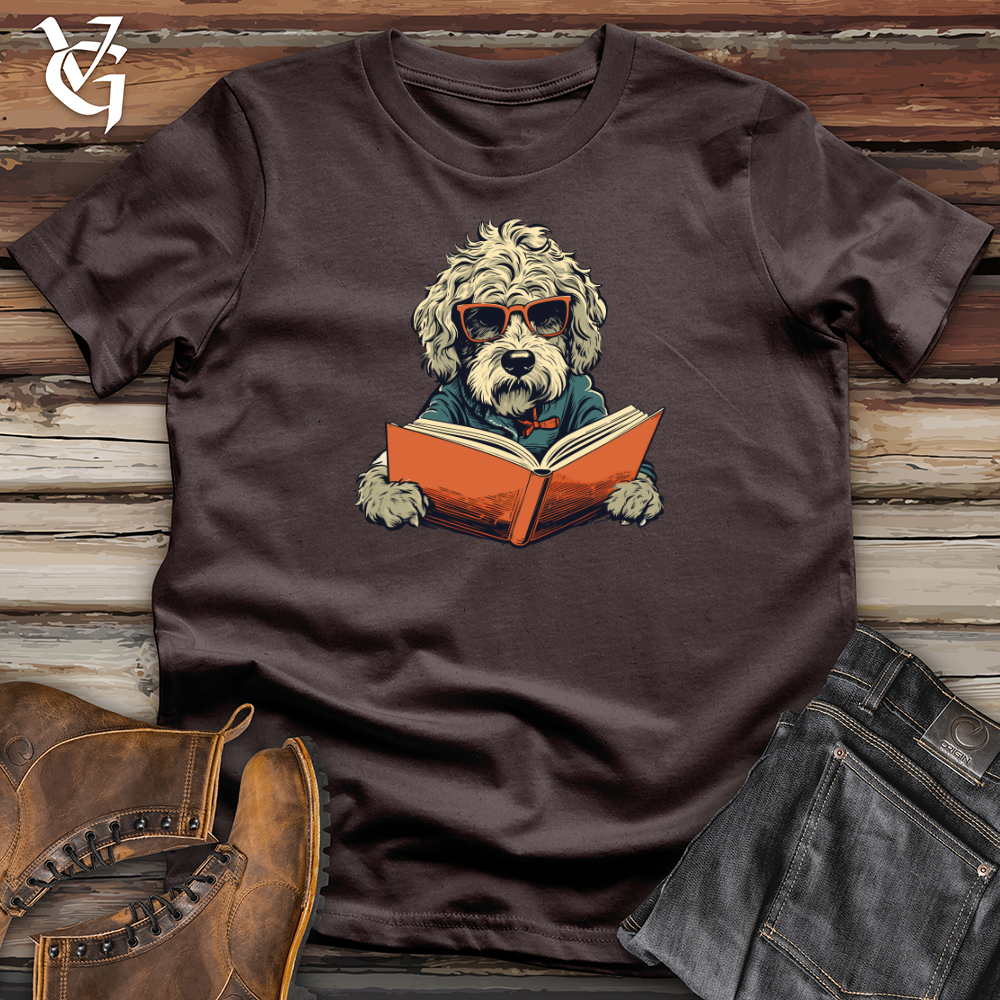 Bookworm Doodle Dog Read Softstyle Tee