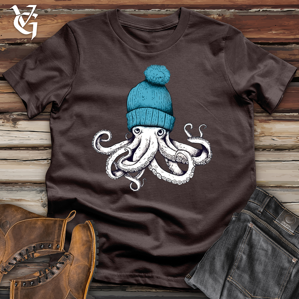 Octopus Wearing Beanie Softstyle Tee