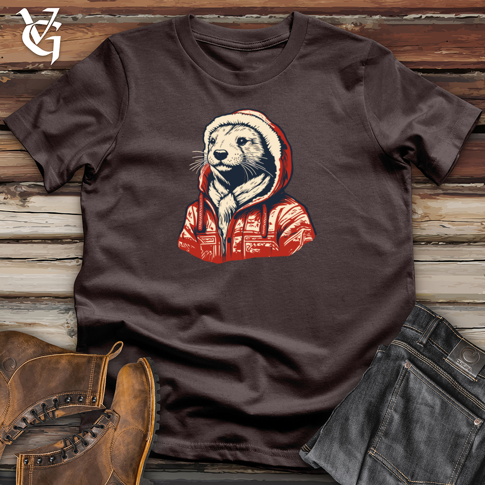 Retro Snuggly Otter Softstyle Tee