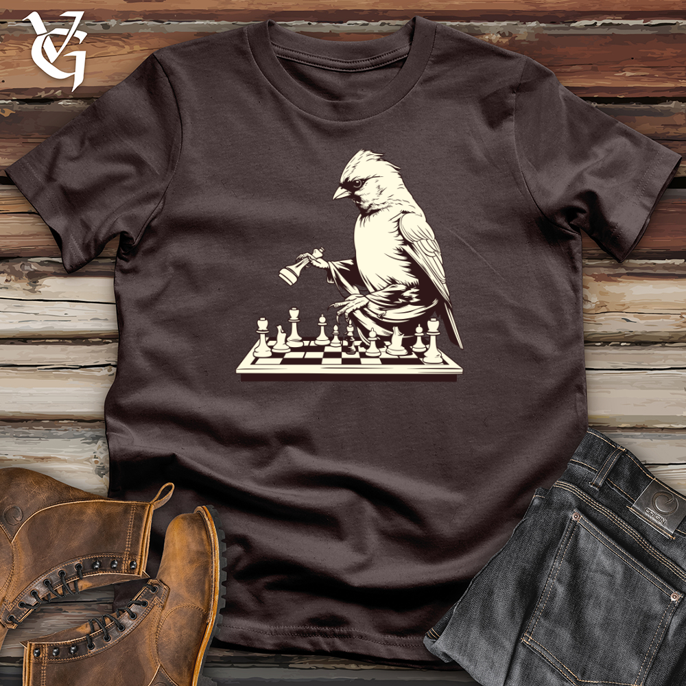 Finch Feathered Chess Softstyle Tee