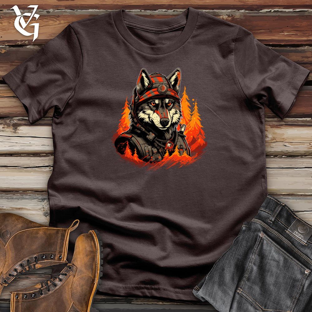 Firefighter Wolf Bravery Softstyle Tee