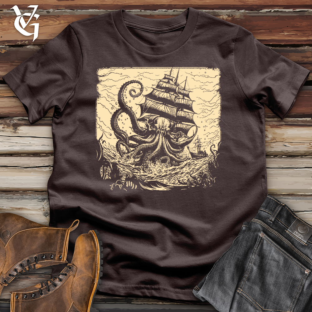 Kraken at Sea Softstyle Tee