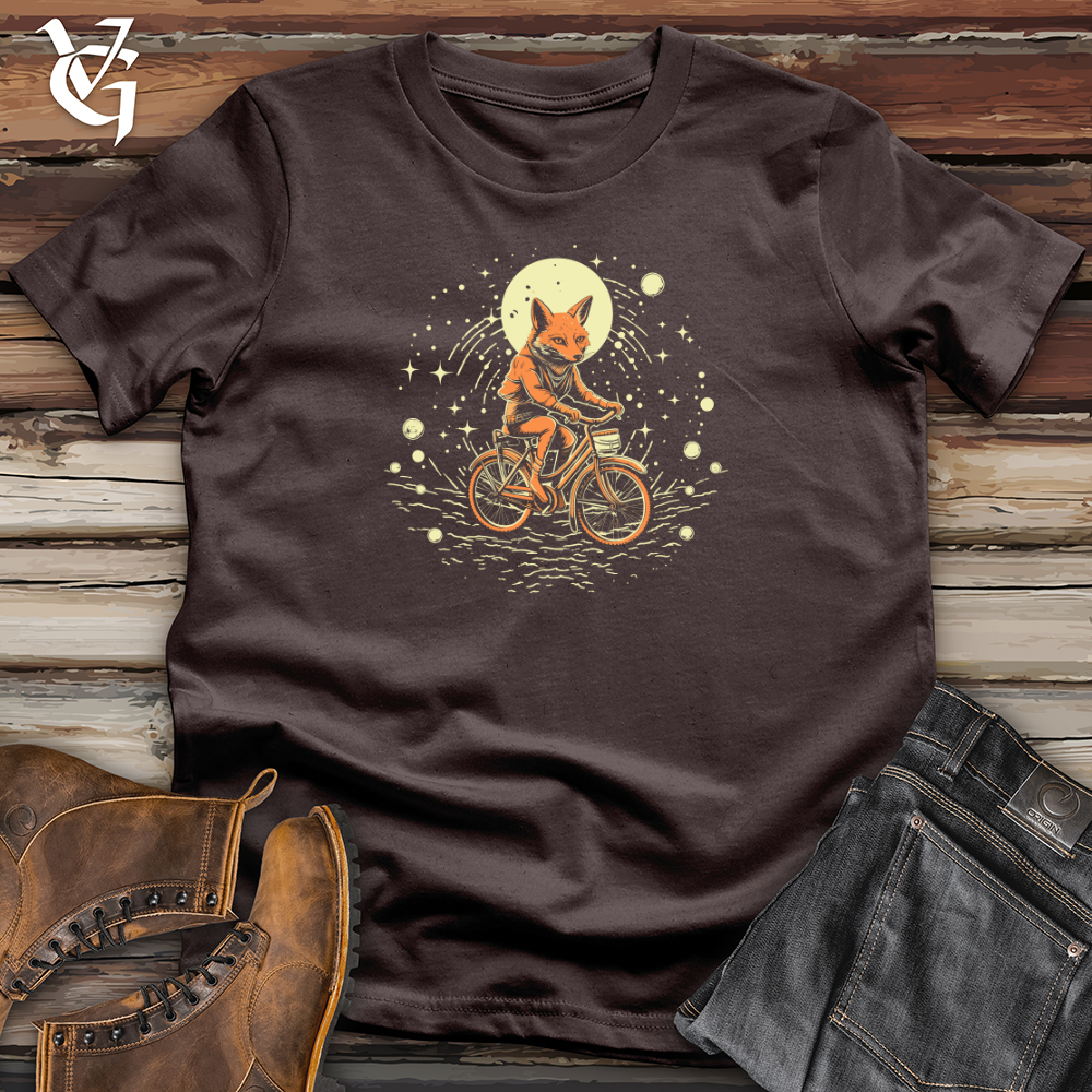 Retro Cosmic Bicycle Fox Softstyle Tee