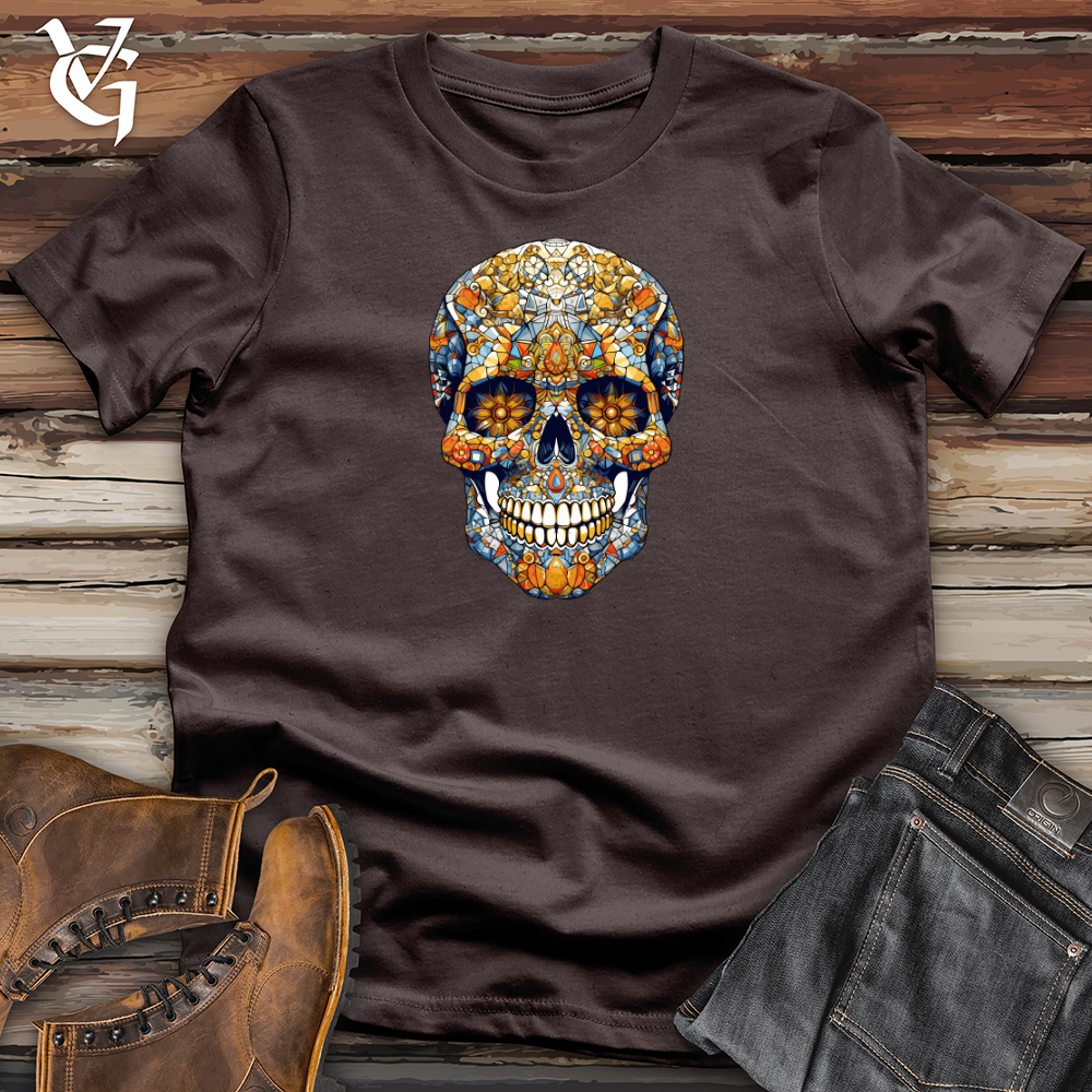 Retro Mosaic Skull Softstyle Tee