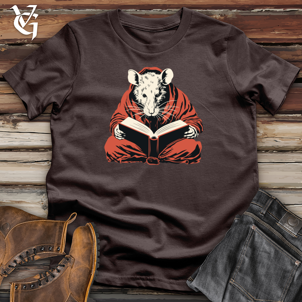 Rat Reading Book Softstyle Tee