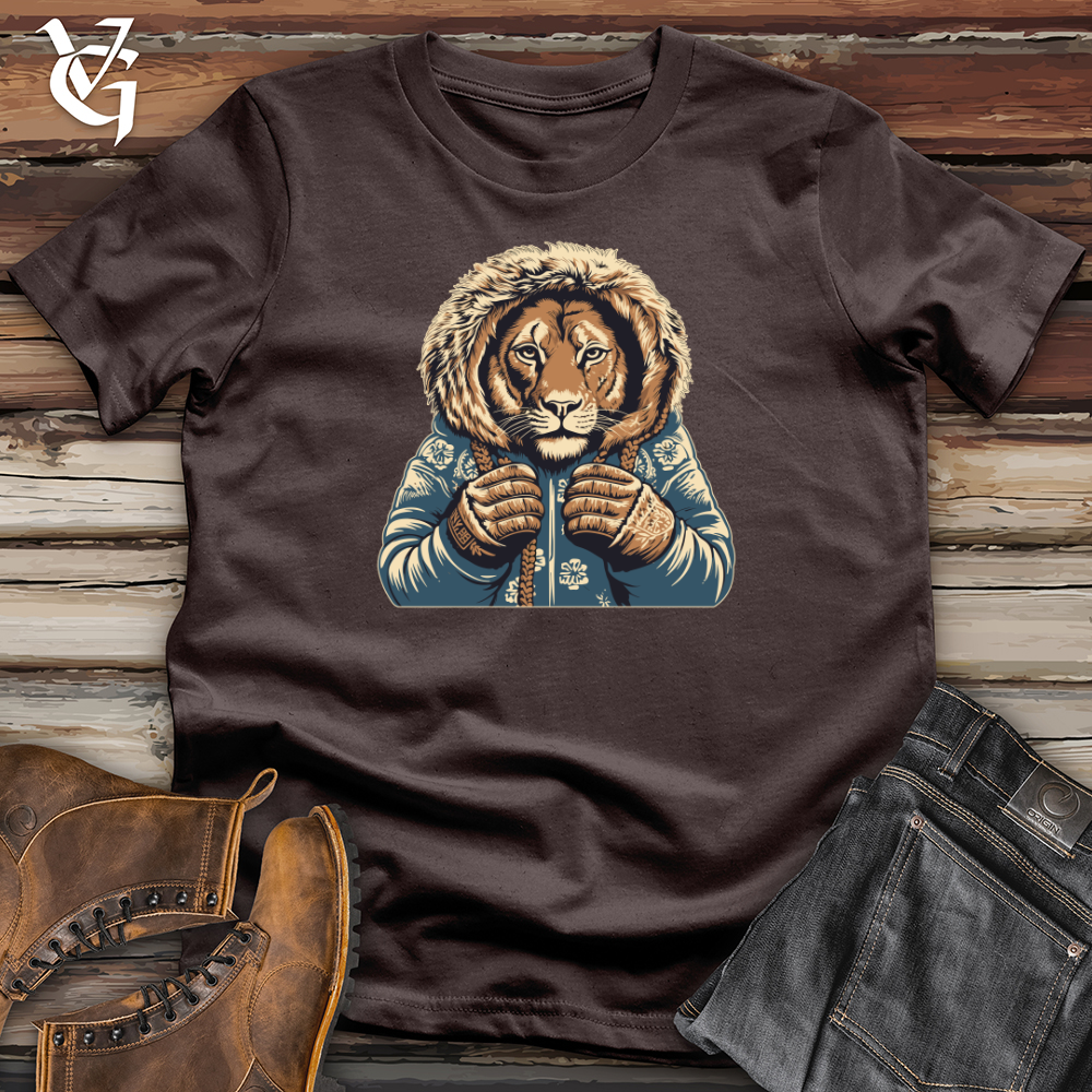 Vintage Mitten Wearing Lion Softstyle Tee