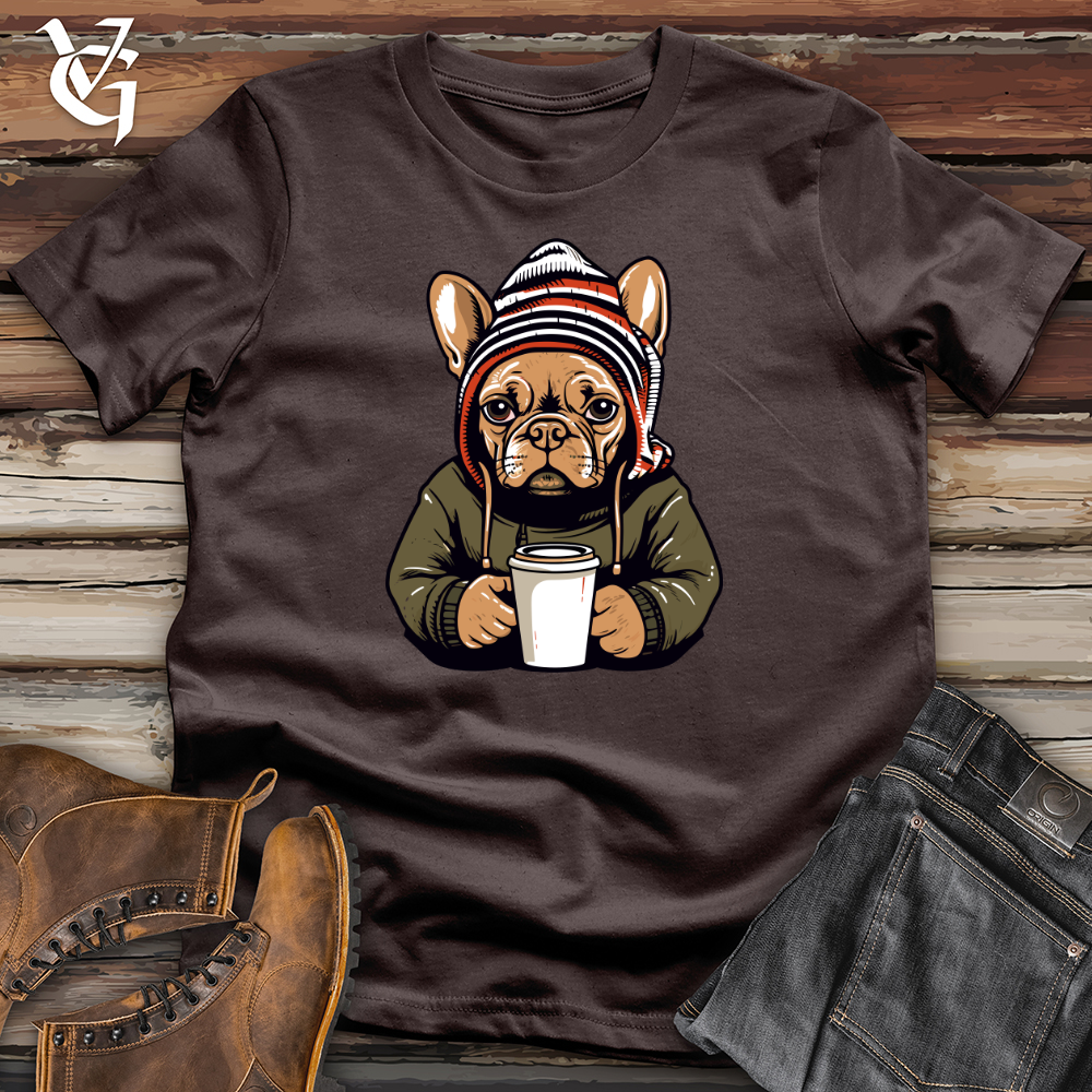 Vintage Coffee Lover Frenchie Softstyle Tee