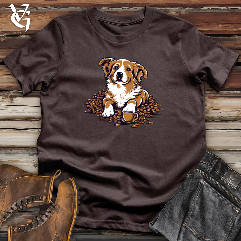 Vintage Coffee Corgi Softstyle Tee