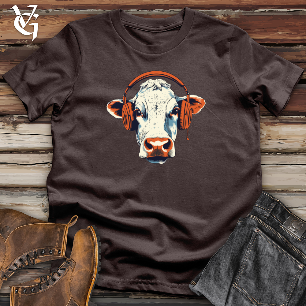 Cow Headphone Melody Vibes Softstyle Tee