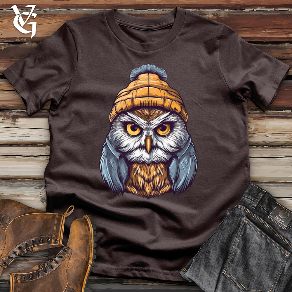 Owl wearing a beanie Softstyle Tee