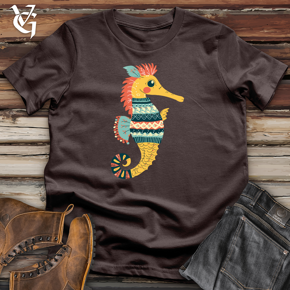 Seahorse Cozy Pattern Softstyle Tee