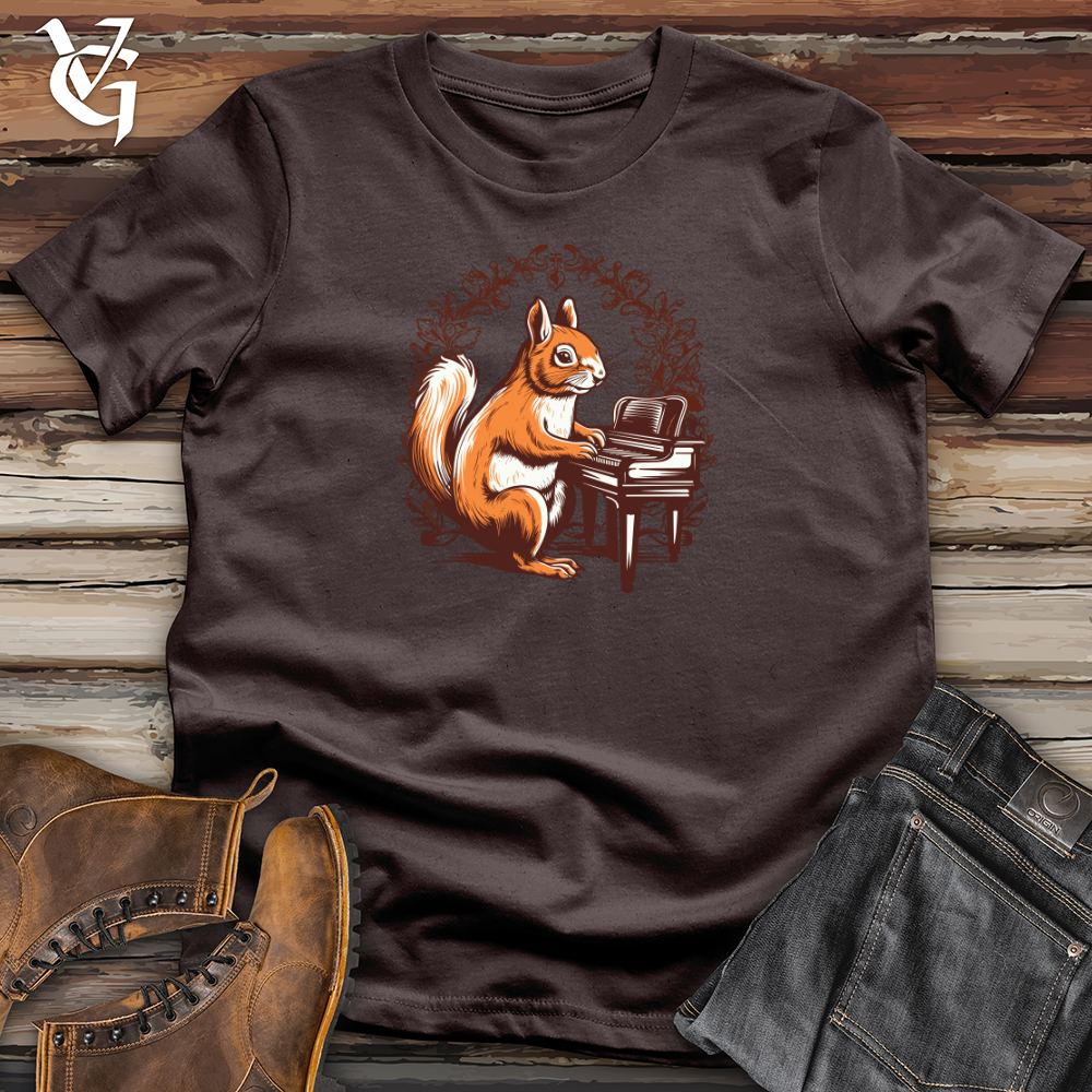 Retro Piano Squirrel 01 Softstyle Tee