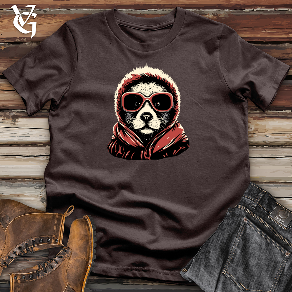 Retro Ski Masked Panda Softstyle Tee