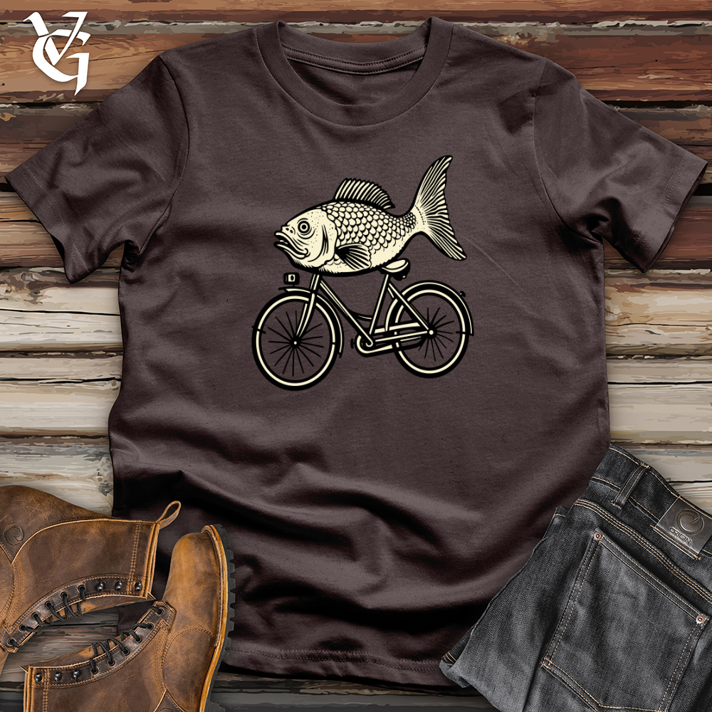 Retro Riding Fish Softstyle Tee