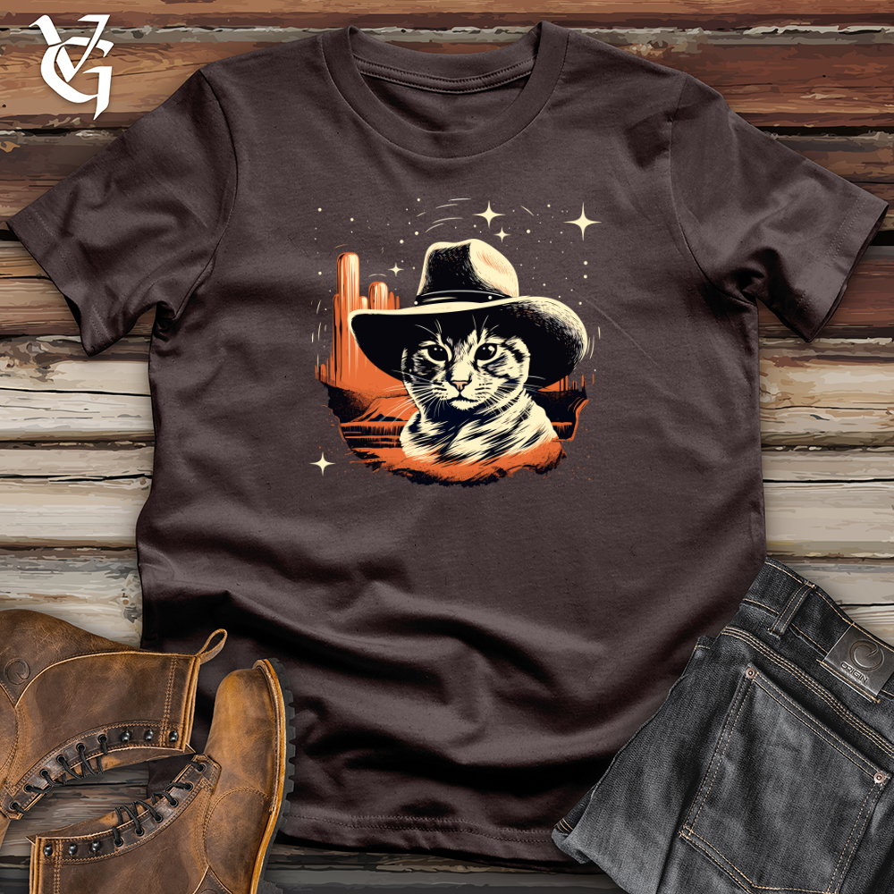 Space Cowboy Cat Adventure Softstyle Tee
